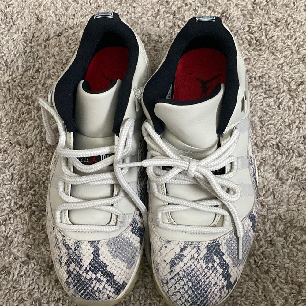 Snakeskin Jordan 11s low